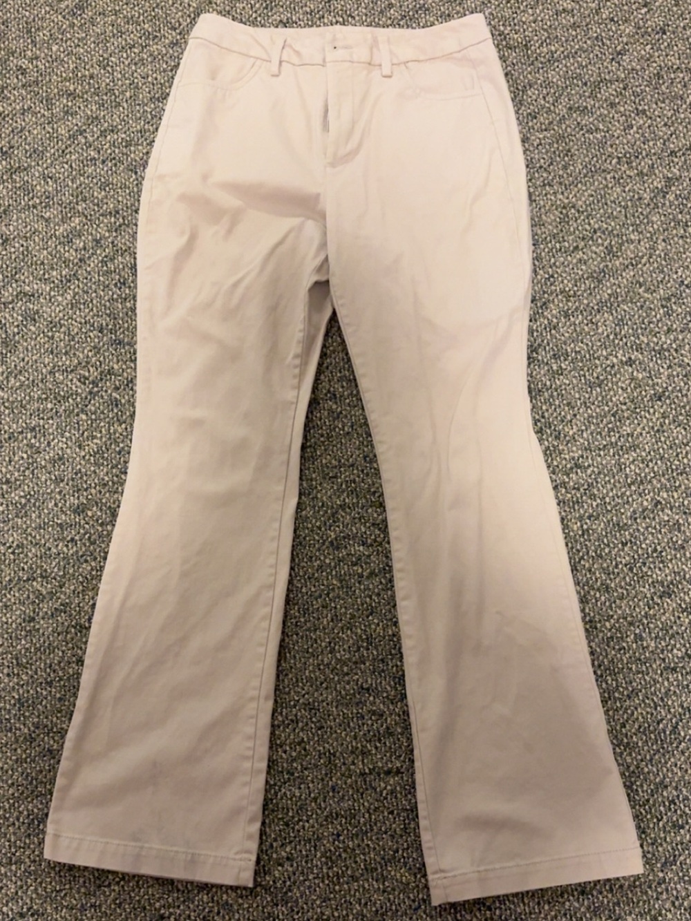 Women's Light Beige Khaki Pants - Classic Straight Fit